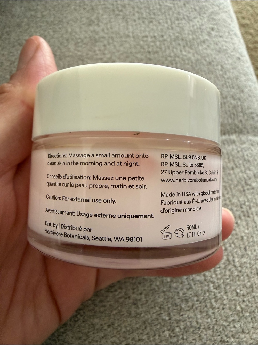 Herbivore Tremella Silky Hydration Gel Cream 1.7 oz New - Picture 3 of 6